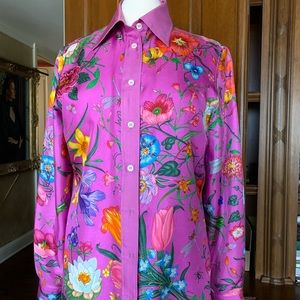 GUCCI women Multicolor Floral dress shirt size 44